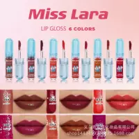Зеркальная глазурь для губ MISS LARA, блеск для губ, трансграничный водный блеск, не легко выцветает и не легко прилипает к чашке, делая губы белее.