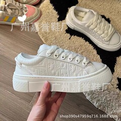D家2025新款高版B33系列提花运动鞋男女情侣真皮板鞋拼接休闲鞋女