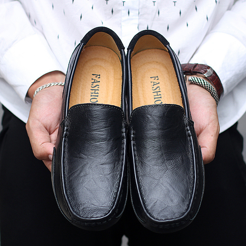 Black fashionable keep warm casual footwear all-season English style