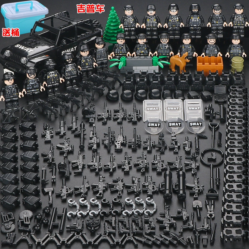Конструктор с минифигурками (Lego) — военные и полиция, солдаты, техника и аксессуары, наборы