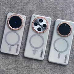 vivoX200Promini 携帯電話ケース ソフトガーゼ PC 超薄型磁気吸引 OPPOFindx8Ultra 保護カバーに適しています。