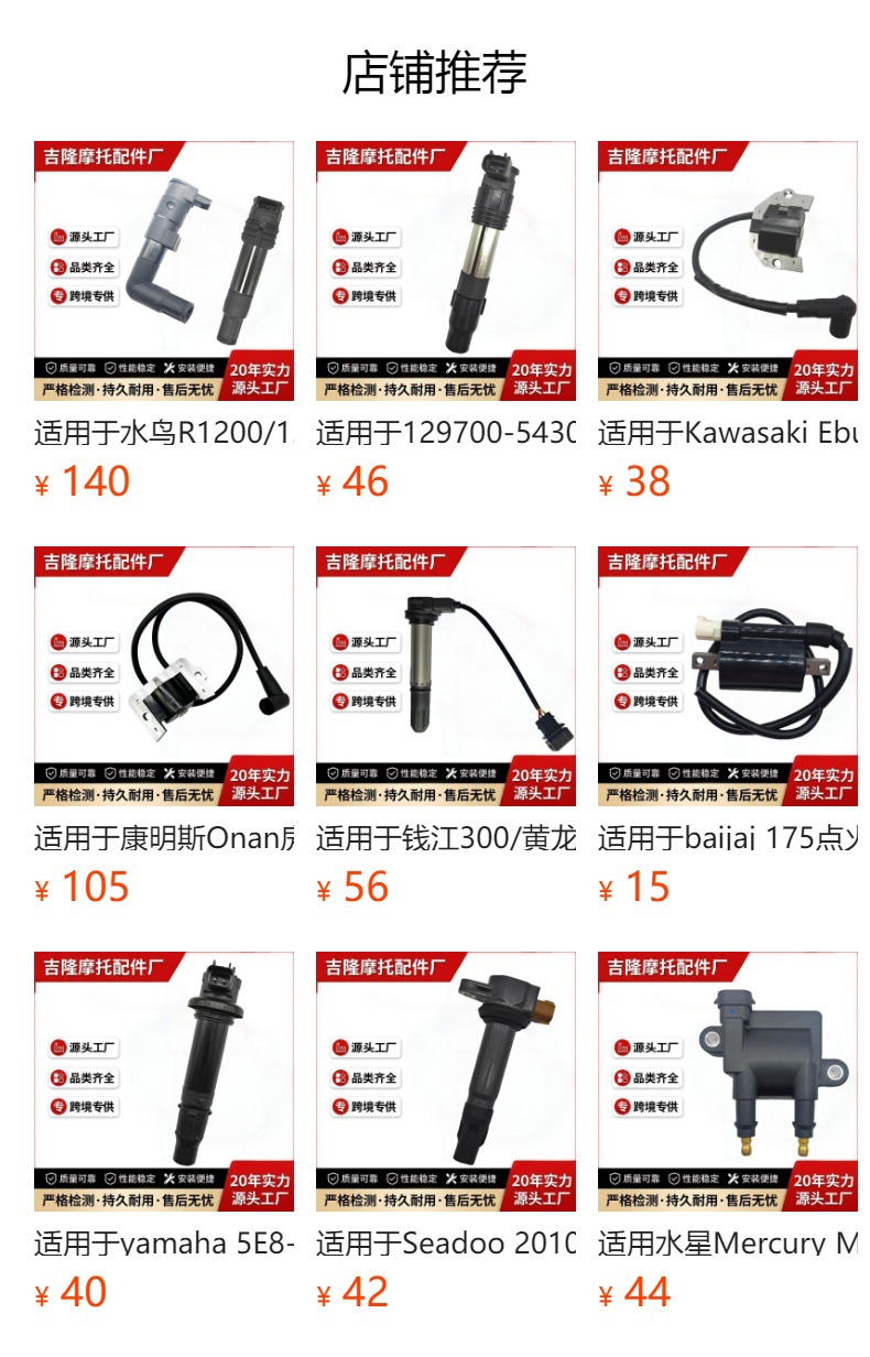 Suitable for Shengshi 703 Motorcycle High-Voltage Package 1050961-002000 Ignition Coil Accessories
