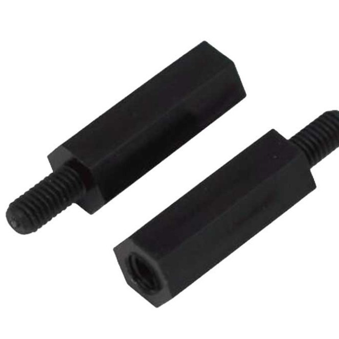 批发M3X14 HTS-314 pcB板隔离柱 内外螺纹六角间隔柱 塑料螺丝柱