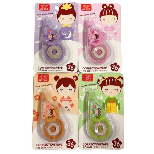 Correction tape, cartoon correction tape, student learning correction tape, free horse