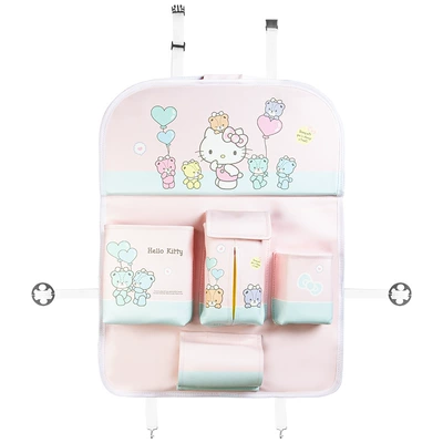 Lovable wind_car storage bag/storage box car seat back multifunctional hanging bag with table paper towel storage (Car storage bag/box) - kt064-1-love-balloon-powder-without-bucket
