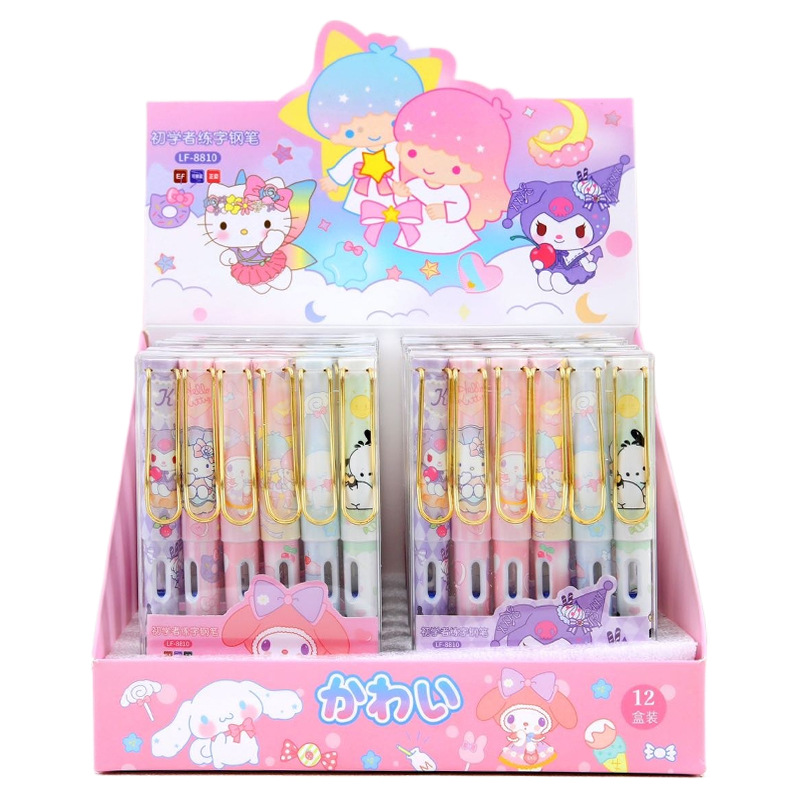 Sanrio coolomi pen estudiante bolsa de tinta especial pen ins estilo de alta apariencia estilo chica tinta reemplazable