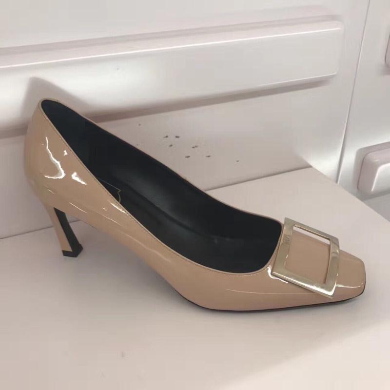 누드 얇은 뒤꿈치 7cm