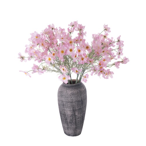 Factory Wholesale Cosmos 10-Bud Gerbera Daisy Artificial Flowers for Foreign Trade, Home Decor, and Wedding Fake Flowers – DY-435