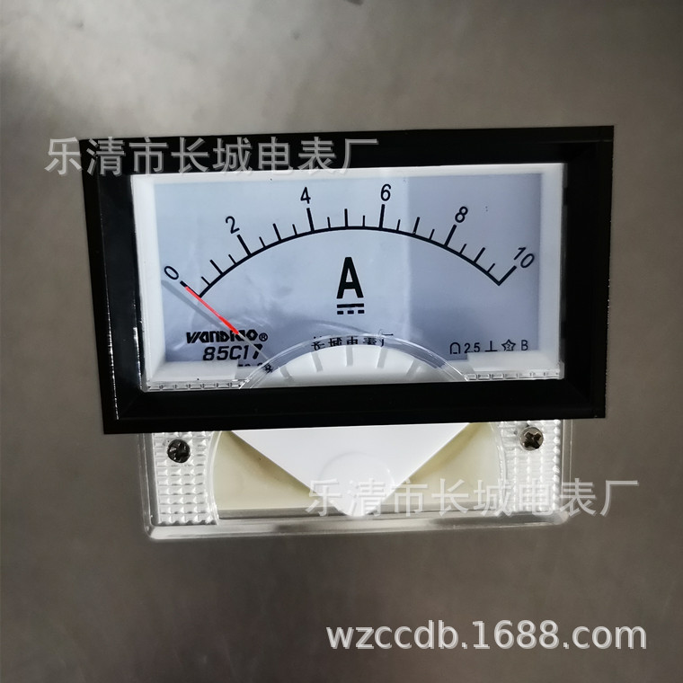 供应长城电表厂  85C17 10A 指针式  直通直流电流表 70X40