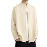 2026年秋季男士套头针织衫加厚宽松运动风圆领毛线外套青少年长袖，男装针织衫/毛衣，星座614