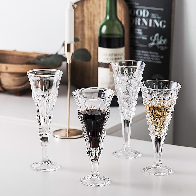 Ins en línea vinos rojos vinos europeos caseros tazas de champagne tazas de cristal sin plomo tazas de pie alto