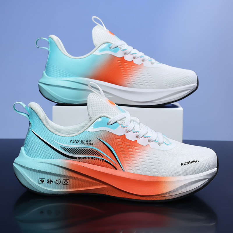 New Professional Marathon Running Shoes with Carbon Plate, Shock-Absorbing, Lightweight Sports Shoes for Men, Teenagers, and Students for Physical Testing and Racing