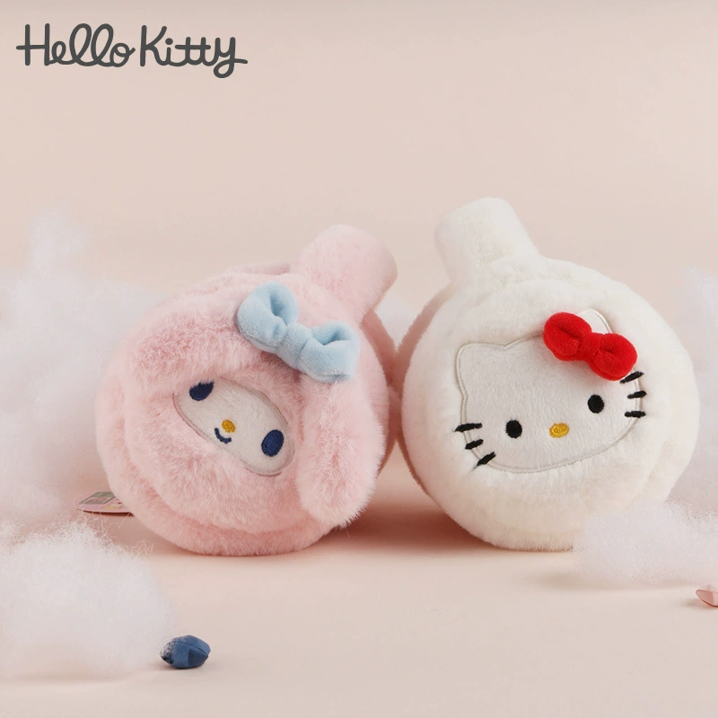 Три Санрио Authentic Югуй Собака Мелодия Куломикачи Кот Осень и Зима Ушные Меховые Защиты для Тепла Девочек Ушки