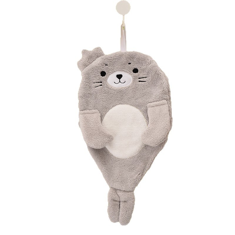 漫画の動物のハンドタオル、かわいい吸収性キッチン糸くずの出ないハンドタオル、キッチンの厚くて臭わないタオル|undefined