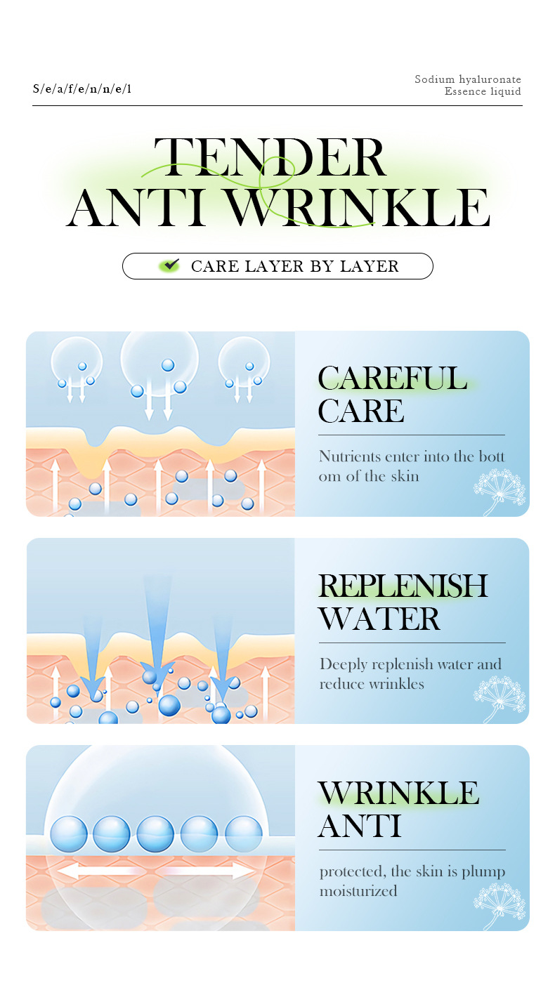 Anis BIOAOUA Meereshyaluronsäure-Antifalten-Essenz zur Straffung, Aufhellung und Befeuchtung_voghion.com