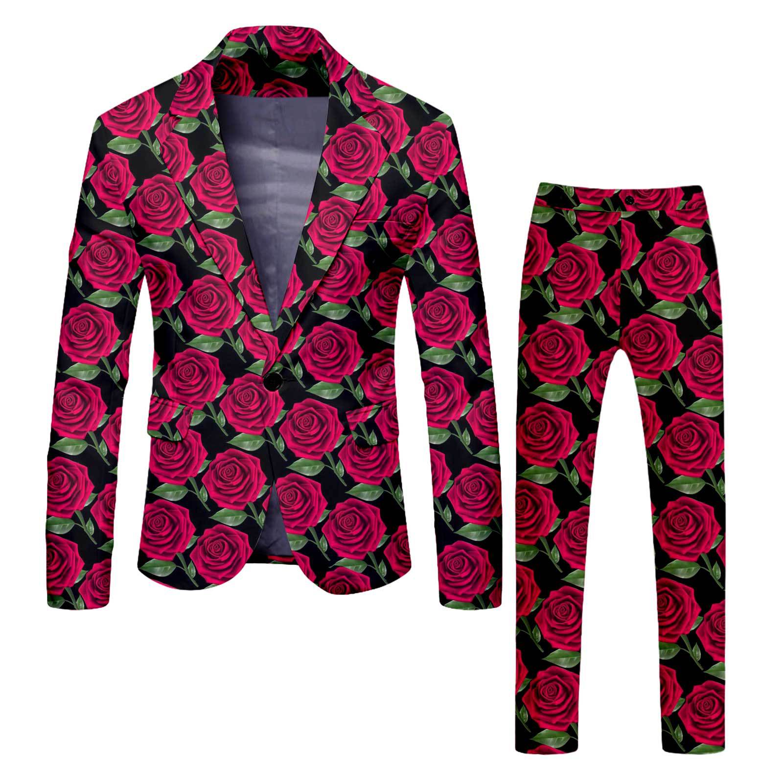 Serie del día de San Valentín traje de hombre transfronterizo traje ligero negocio diario abrigo a juego ropa de hombre fuente mayorista