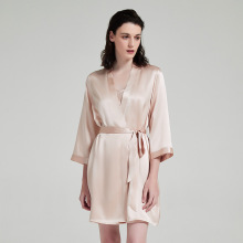 蝶绣 19姆米重磅真丝睡袍100%高级感桑蚕丝轻奢家居服晨袍