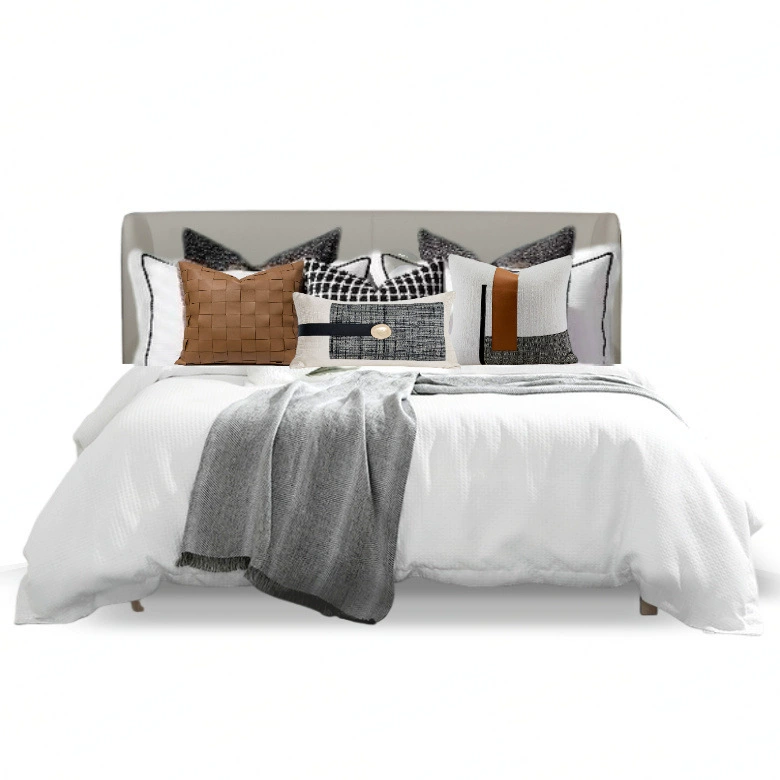 Modern design cloth, orange set, light luxury style, bedding, Chinese style
