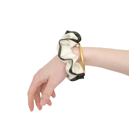 New 22mm Silk Hair Tie for Women, French Silk Silkworm Silk Hair Tying Band, Hair Accessory Hair Ring