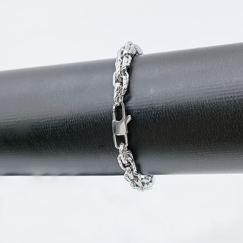 Edelstahl Kordelkette Mit Kaffeebohnenmuster Für Paare_voghion.com