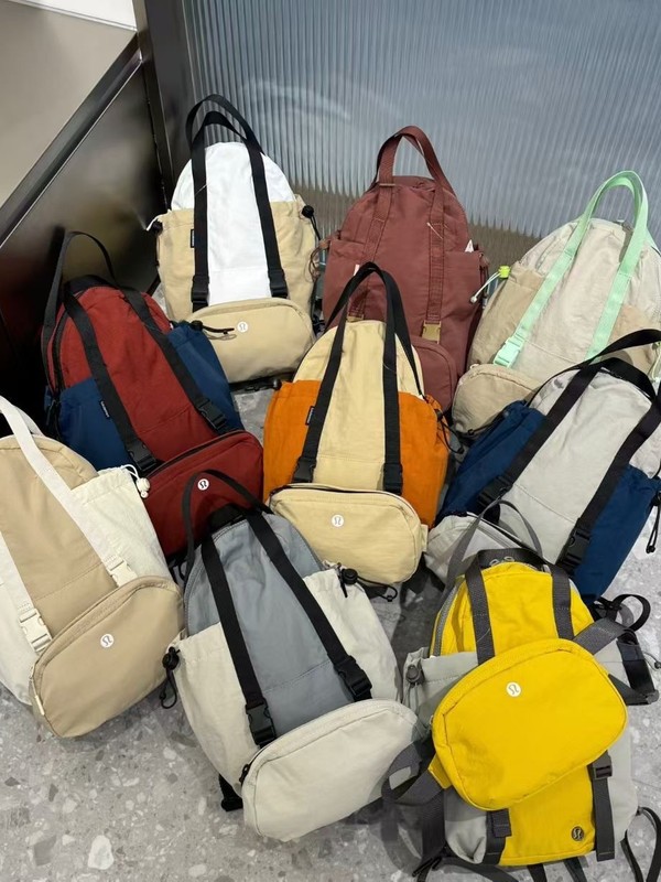 LU露7Lパックアンドゴー レディース多機能バッグ スポーツバックパック ショルダーバッグ クロスボディバッグ ヨガバッグ マザーバッグ おしゃれ|undefined