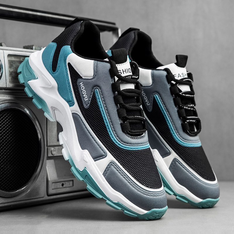 2022 new men's shoes breathable mesh student shoes running shoes sports casual cross-border men's shoes sports shoes wholesale