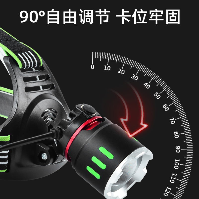 Dual fuentes de luz nueva luz roja láser blanco de largo alcance luz fuerte tipo-C recargable al aire libre zoom foto abeja lámpara