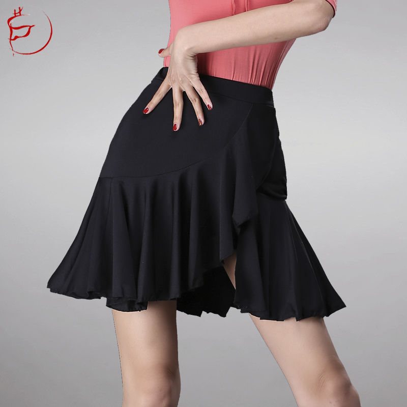 Xc Latin Dance Skirt Dance Clothing Adult Skirt Kidsren's Skirt Latin Dance Tassel Skirt New Practice Clothing