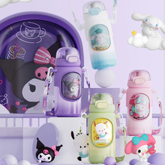 Sanrio Children's Insulated Cup School Water Cup 316 Stainless Steel Cup Straw Girl Insulated Water Bottle Coolmei