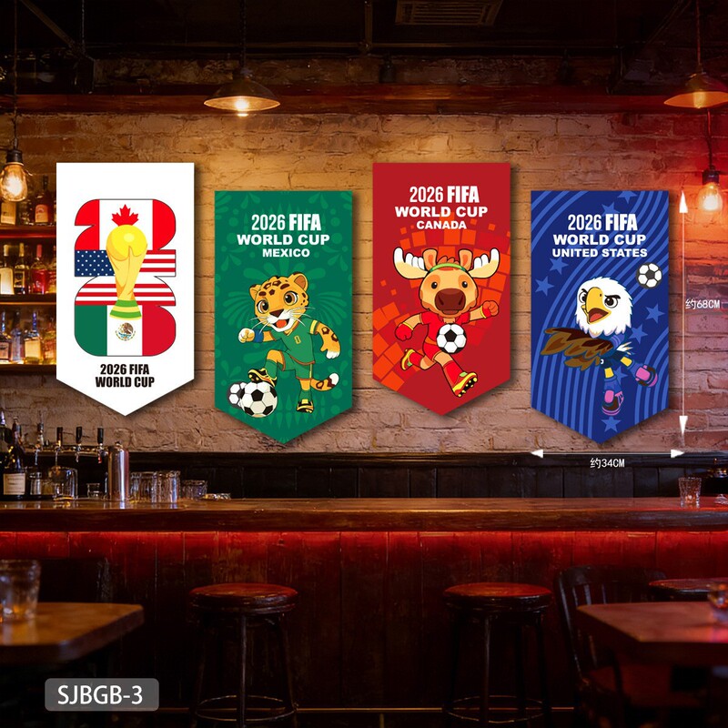 2026 World Cup Themed Decorations, Football Hanging Banners, Posters, Sports Lottery Store and Bar Atmosphere Decorations, Scene Setup
