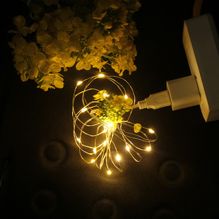 Manufacturer Customized USB Light String Internet Celebrity Led Small Lantern Cross-Border Christmas Celebration Decoration Star String Light Copper Wire Lantern