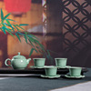 Longquan celadon originality Chinese style Kungfu Online tea set ceramics manual Lotus Gift box packaging On behalf of
