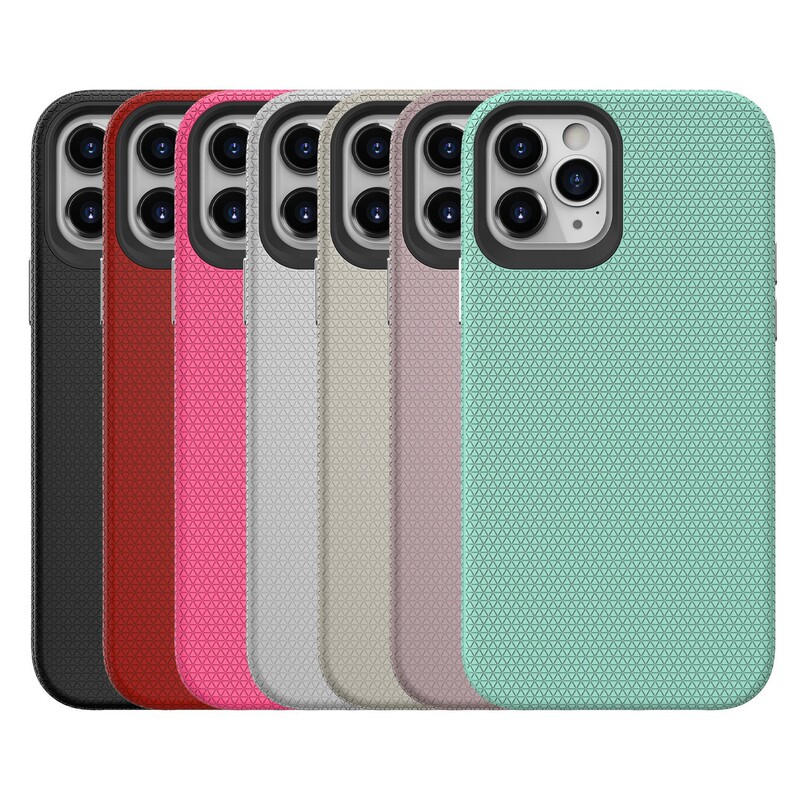 Apple 14promax Mobile Phone Case Suitable for iphone13 Full Cover XR Anti-slip Armor Mesh Pattern Protective Case