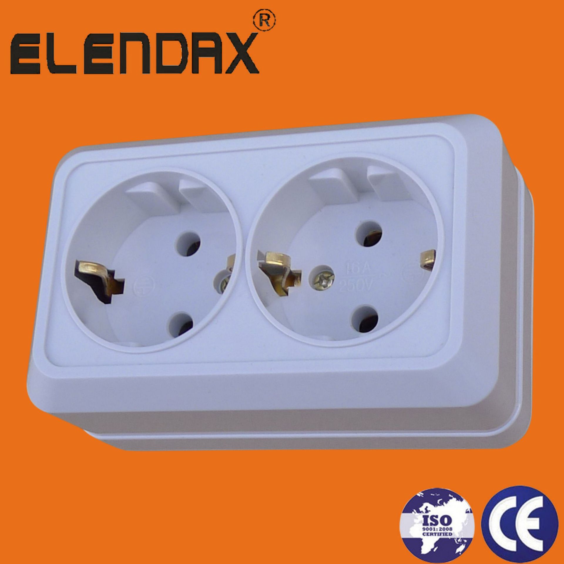 供应欧式明装　两位带接地　墙壁插座　欧式插座　明装插座