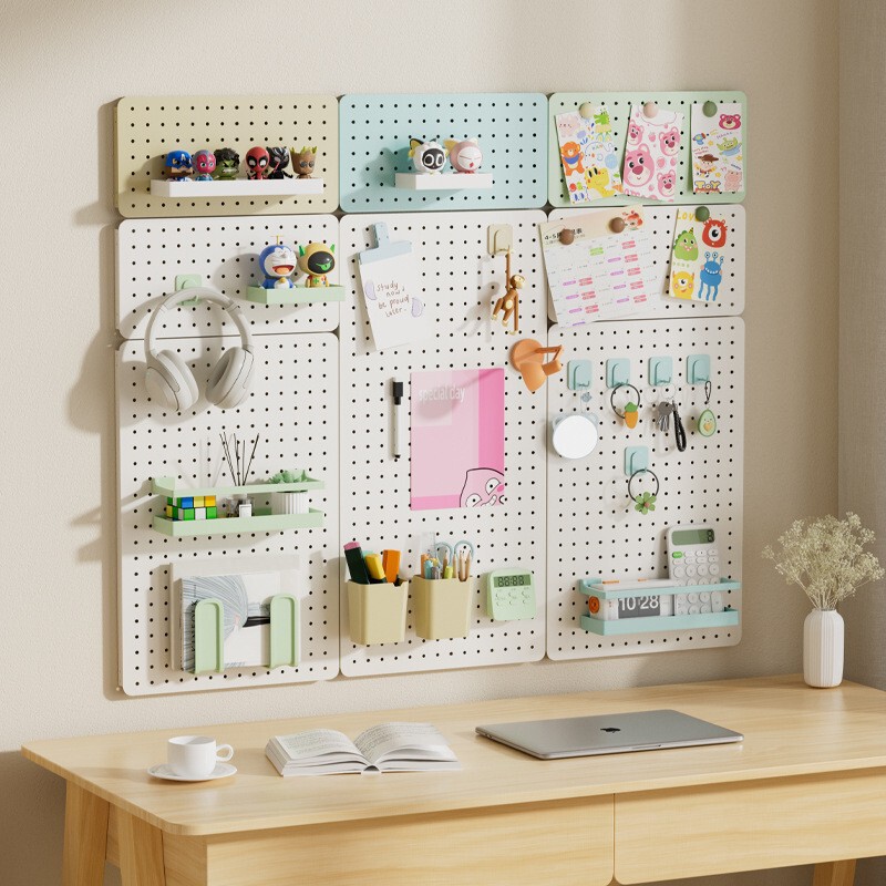 No-Drill Metal Storage Pegboard Magnetic Accessories Desktop Organizer Kitchen Entryway Wall Carbon Steel Storage Rack No-Drill Metal Storage Pegboard Magnetic Accessories Desktop Organizer Kitchen Entryway Wall Carbon Steel Storage Rack