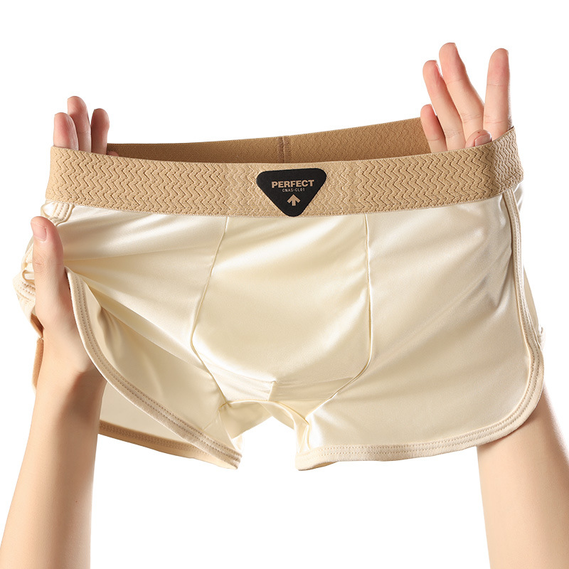 Pantalones interiores de hombre, ropa de hombre de alta calidad, 7A antibacterianos, pantalones cortos de hielo de cuatro cuernos, pantalones interiores de hombre