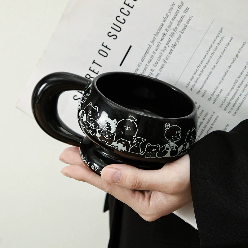 Ceramic creative coffee tea cup, factory direct supply, for beloved