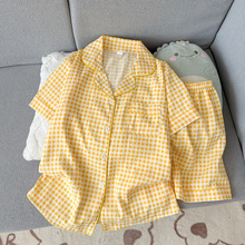 批发工厂夏季短袖云朵棉睡衣女舒适网红爆款短裤可外穿家居服套装