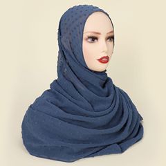 新商品毛玉シフォンマレーシアインドネシア純色シフォン包頭巾真珠シフォン