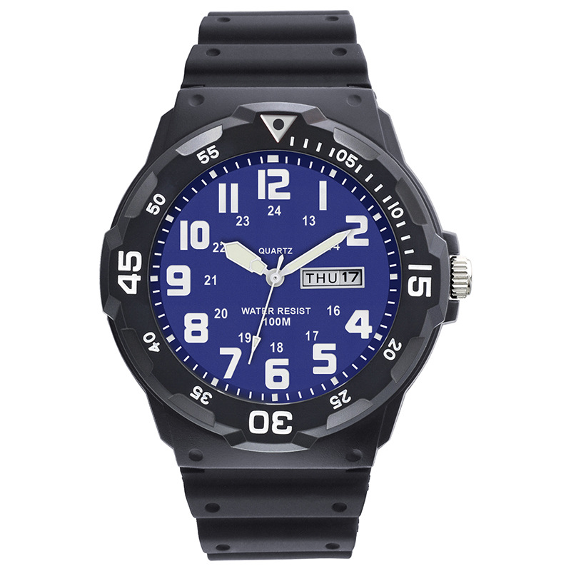 Children's watch Simple fashion hipster Student waterproof quartz watch Teen Dual Calendar quartz watch_voghion.com