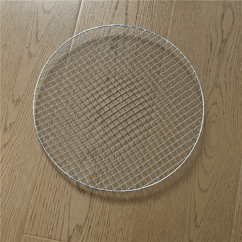 メーカー卸売り円形金属スクリーン製品ステンレス鉄材質屋外キャンプバーベキューネット家庭用囲炉|undefined