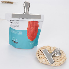Stainless steel sealing clip strong sealing clip 430 clip folder bill clip T clip fresh-keeping and moisture-proof food clip