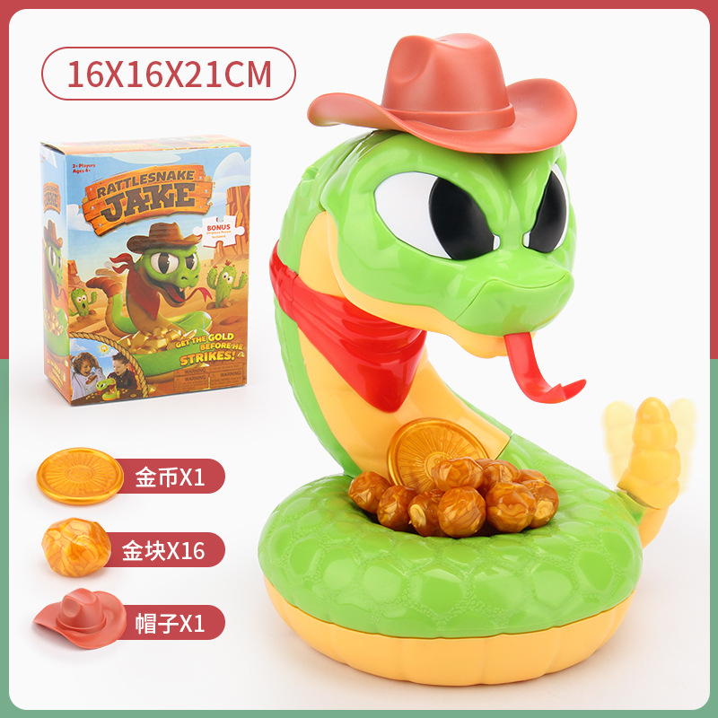 Escritorio divertido serpiente de cascabel eléctrica mordida de juguetes en línea toda la persona parodia juegos descomprimidos al por mayor transfronterizos