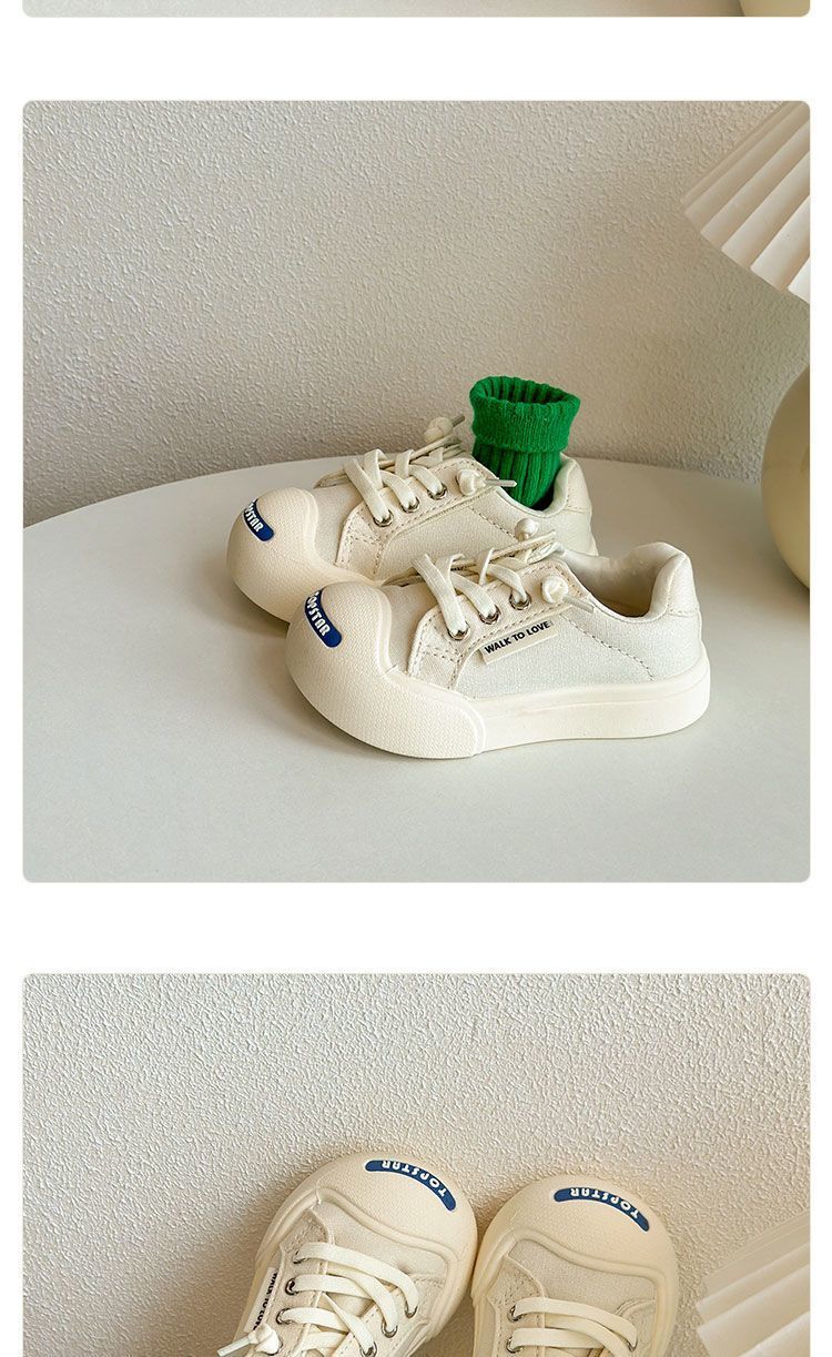 Tongku Rabbit Children's Ugly and Cute Canvas Shoes Spring and Autumn Boys' and Girls' Velcro Board Shoes Korean Version_voghion.com