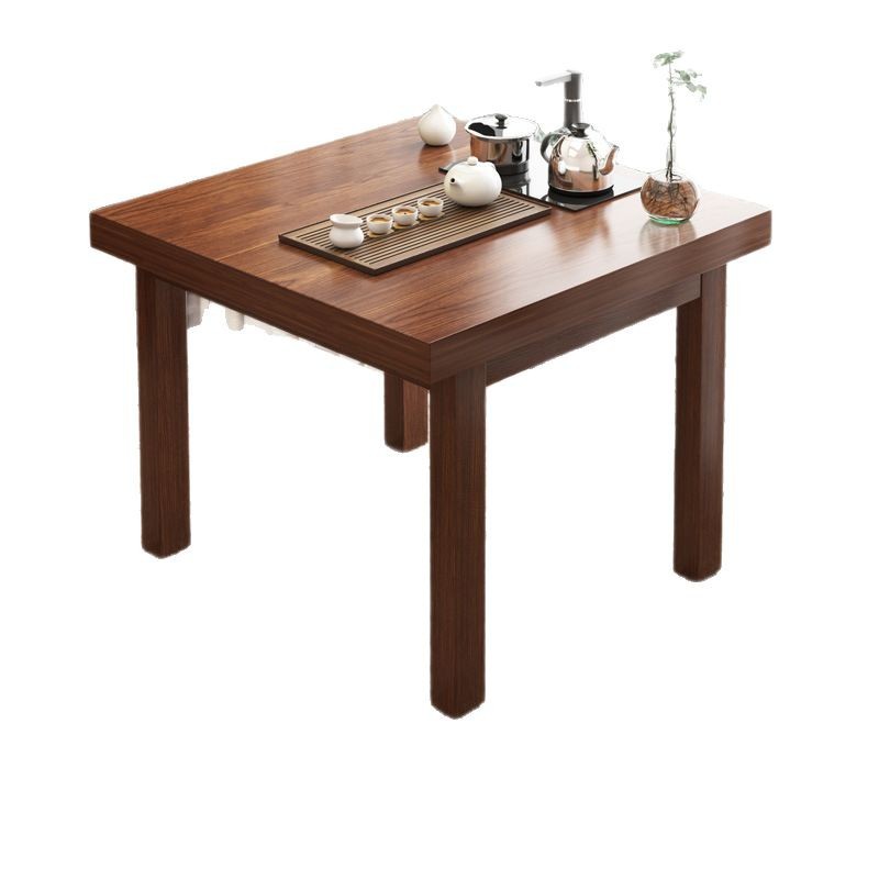 Mesa de té pequeño balcón doméstico nueva mesa de té china núcleo de madera sólida sala de estar mesa de té silla combinación de mesa de té de oficina