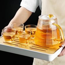 玻璃泡茶壶耐高温批发家用单壶套装茶水分离煮茶壶高硼硅玻璃茶壶