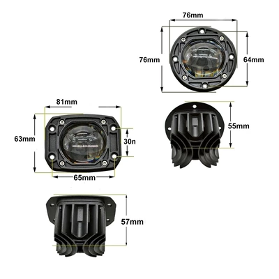 Bumper Fog Light Truck Pickup Suv – İşçi projektorları
