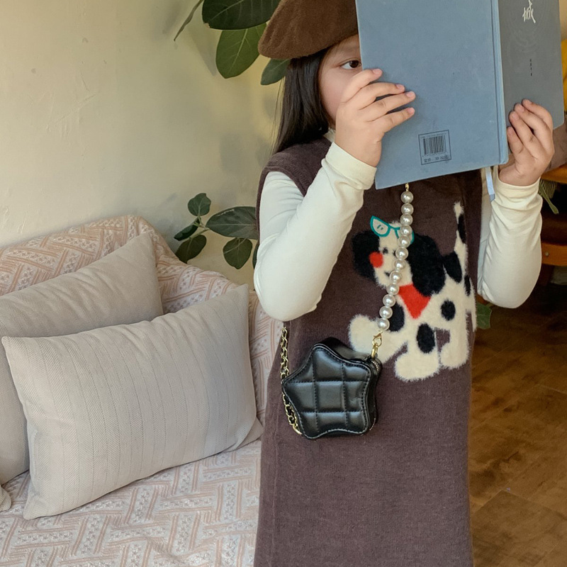 2026 bolsos de chicas coreanas princesa pequeña perla portátil mini pentaco bolsos de cambio bolsos rojos diarios image 5