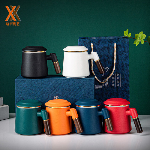 Business Gift Set Ceramic Office Mug Company Enterprise Opening Annual Meeting Celebration Activity Goodie Bag Logo