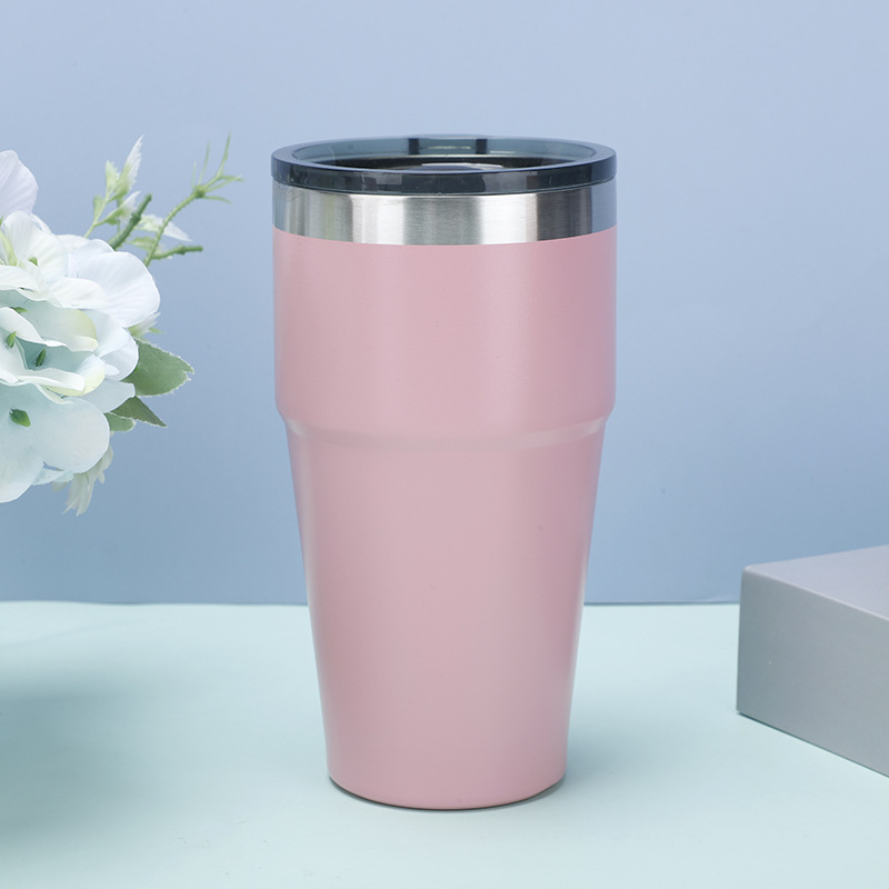 Fábrica de suministro directo 304 taza de acero inoxidable portable taza de automóvil taza de aislamiento frío taza de hielo al por mayor personalizada